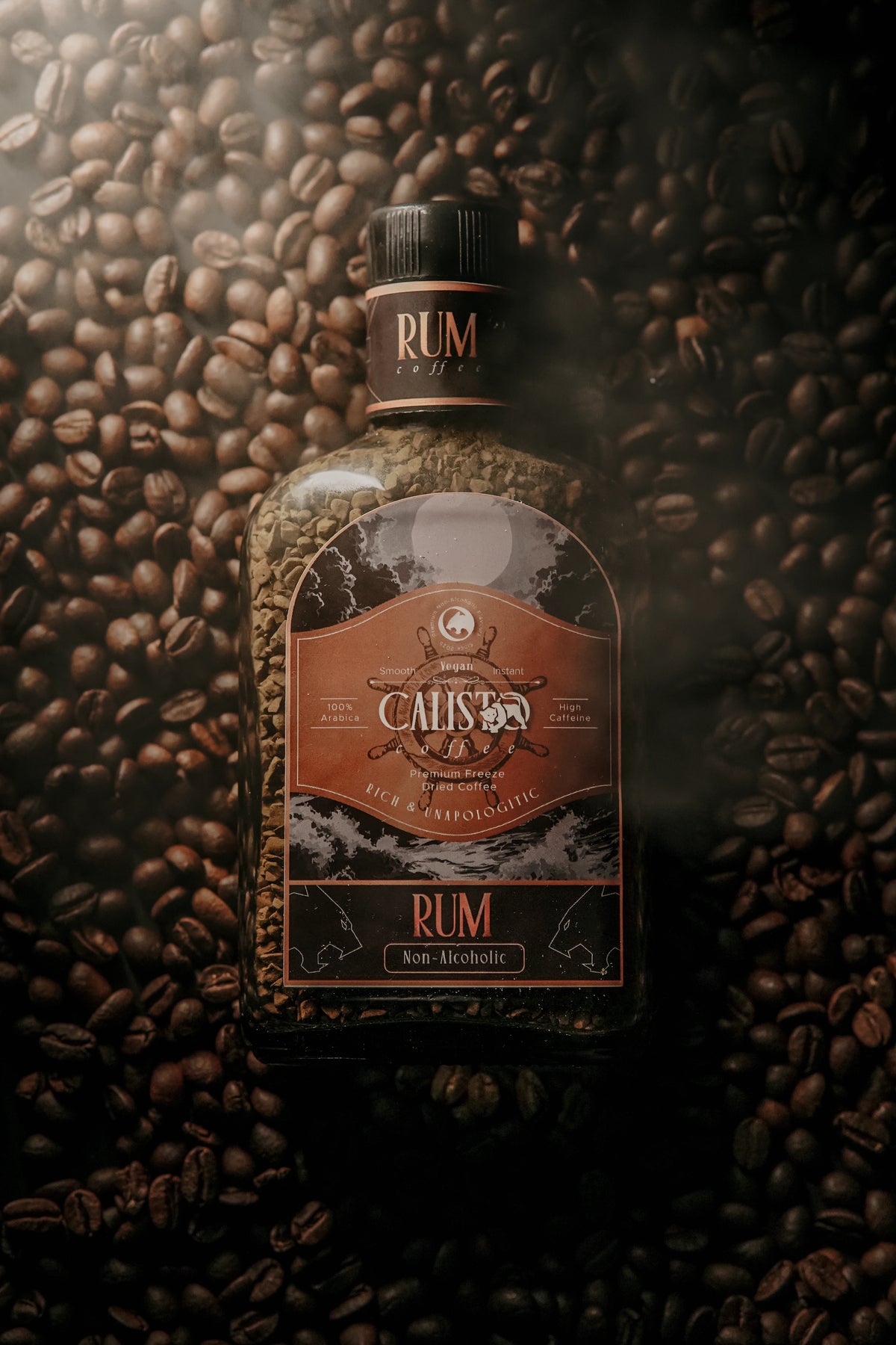 Rum Rager – Dark Rum Flavored Coffee | Rich, Spiced & Bold Taste | 100% Non-Alcoholic Premium Coffee