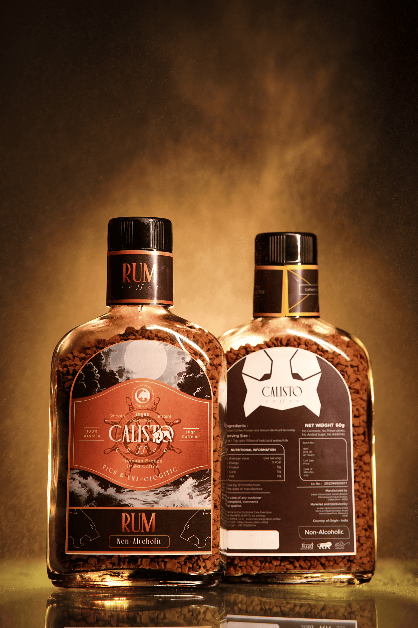 Flame & Frost Duo- 2 Jar Coffee Bundle (Rum and Vodka)- Non-Alcoholic