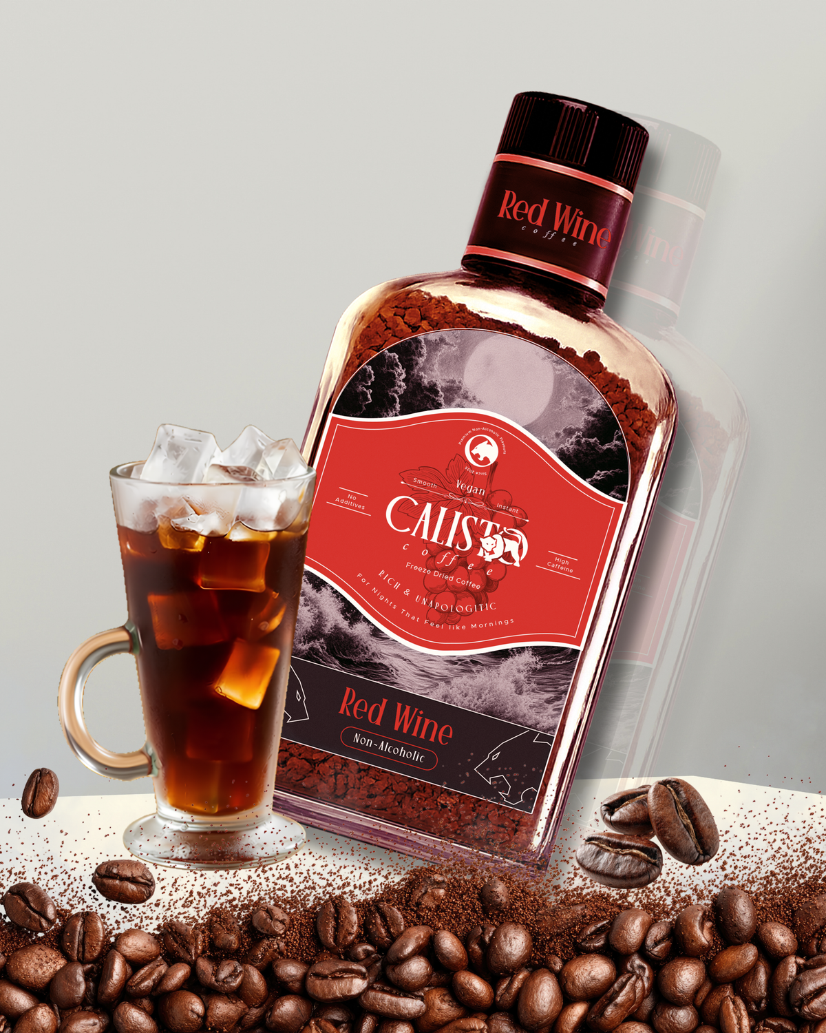 Red Wine Rush - Non-Alcoholic Rich, smooth and intriguingly bold Coffee | Red Wine  Flavored Coffee | 100% Non Alcoholic