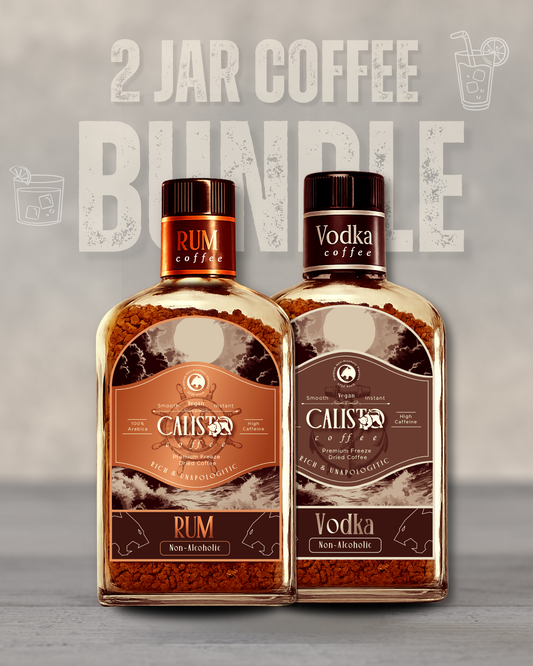 Flame & Frost Duo- 2 Jar Coffee Bundle (Rum and Vodka)- Non-Alcoholic