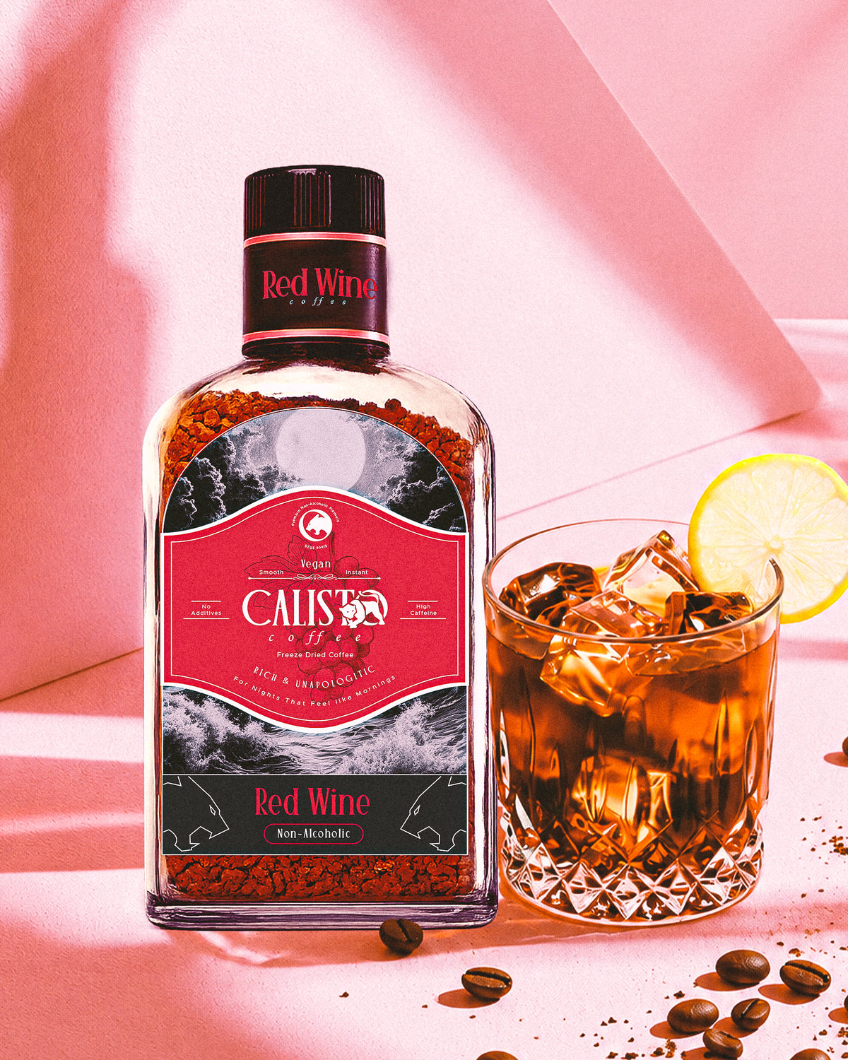 Red Wine Rush - Non-Alcoholic Rich, smooth and intriguingly bold Coffee | Red Wine  Flavored Coffee | 100% Non Alcoholic