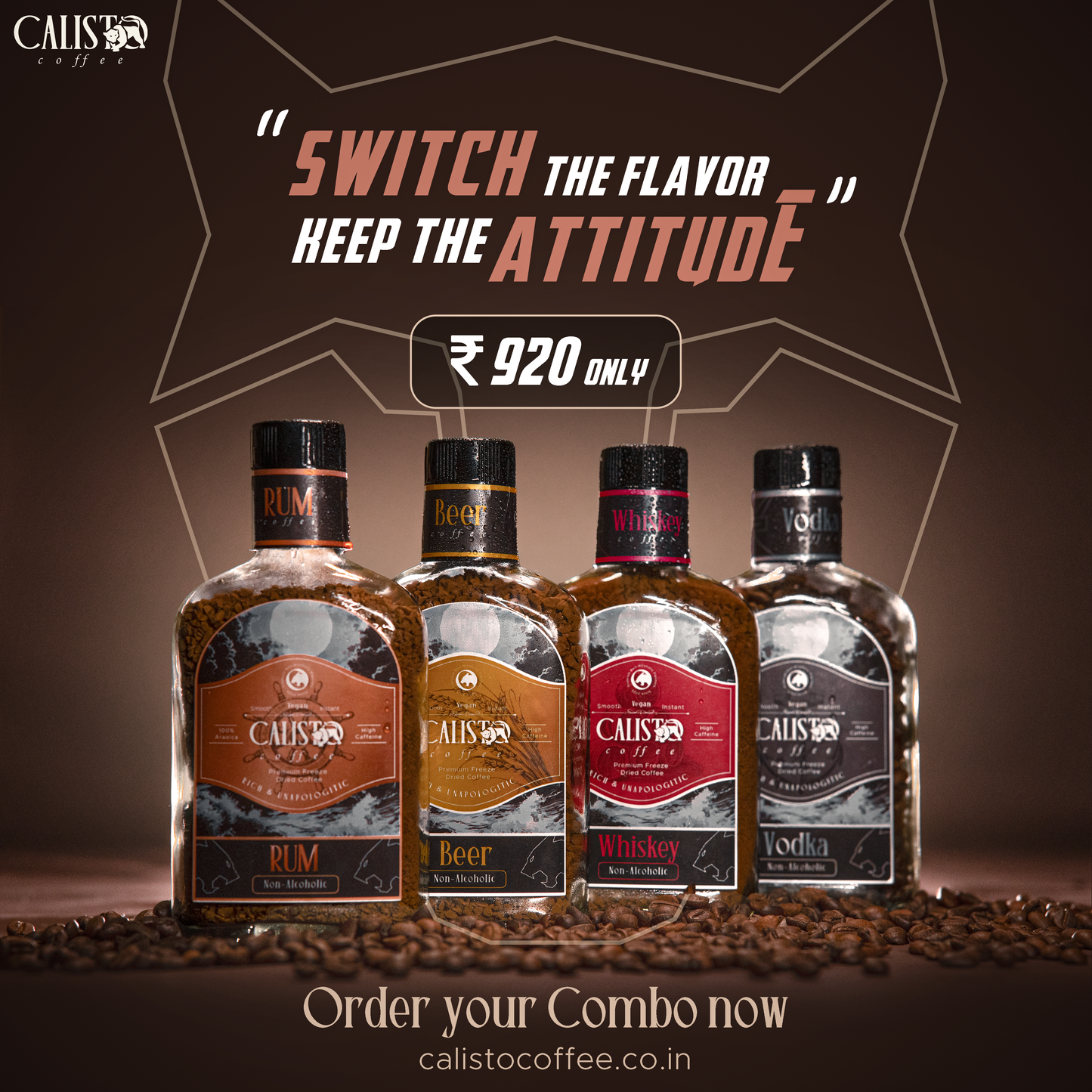 The All-Star Pack – 4 Jar Coffee Bundle- Non-Alcoholic